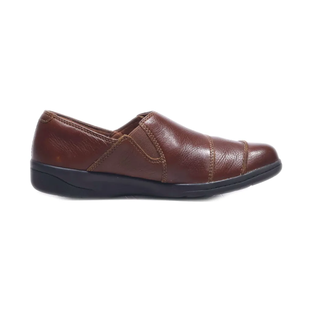 Clarks Cheyn Misha 6 Slip Ons Leather Brown Colour For Women