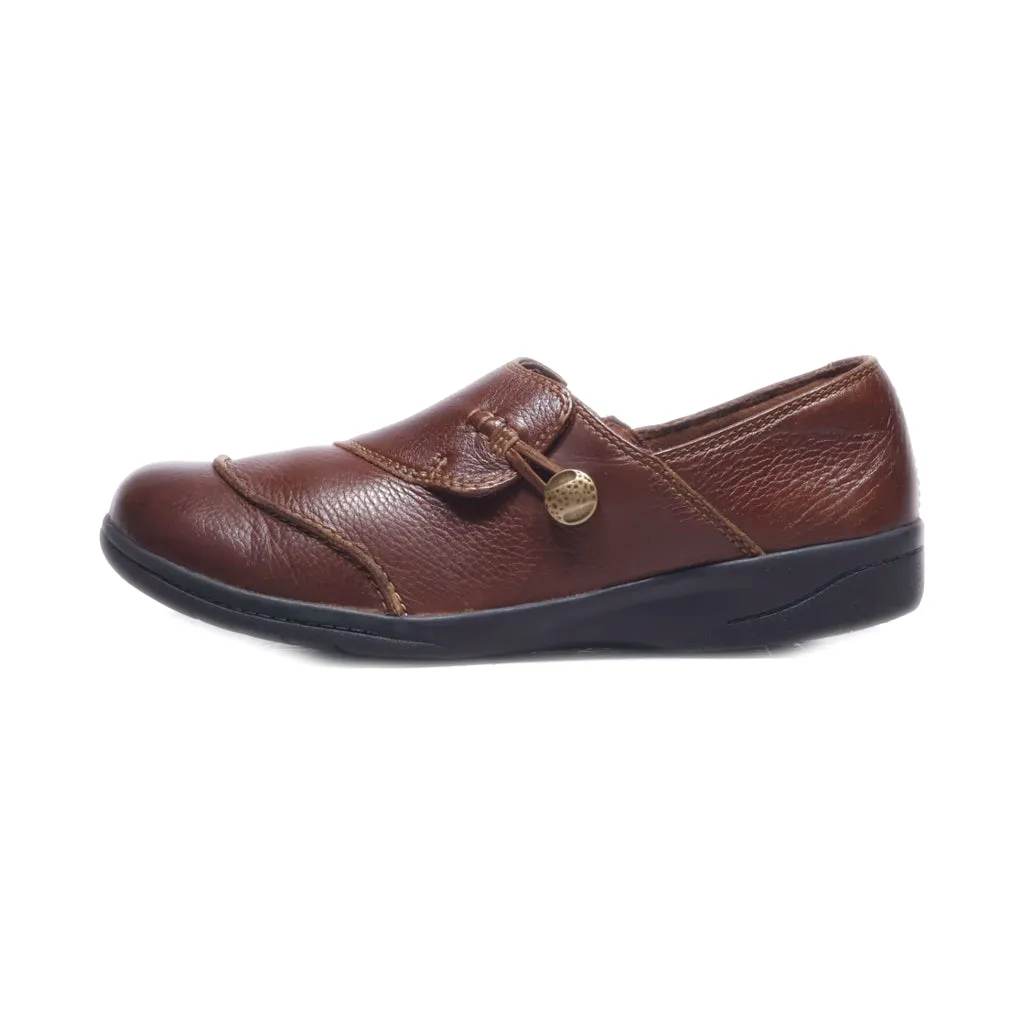 Clarks Cheyn Misha 6 Slip Ons Leather Brown Colour For Women