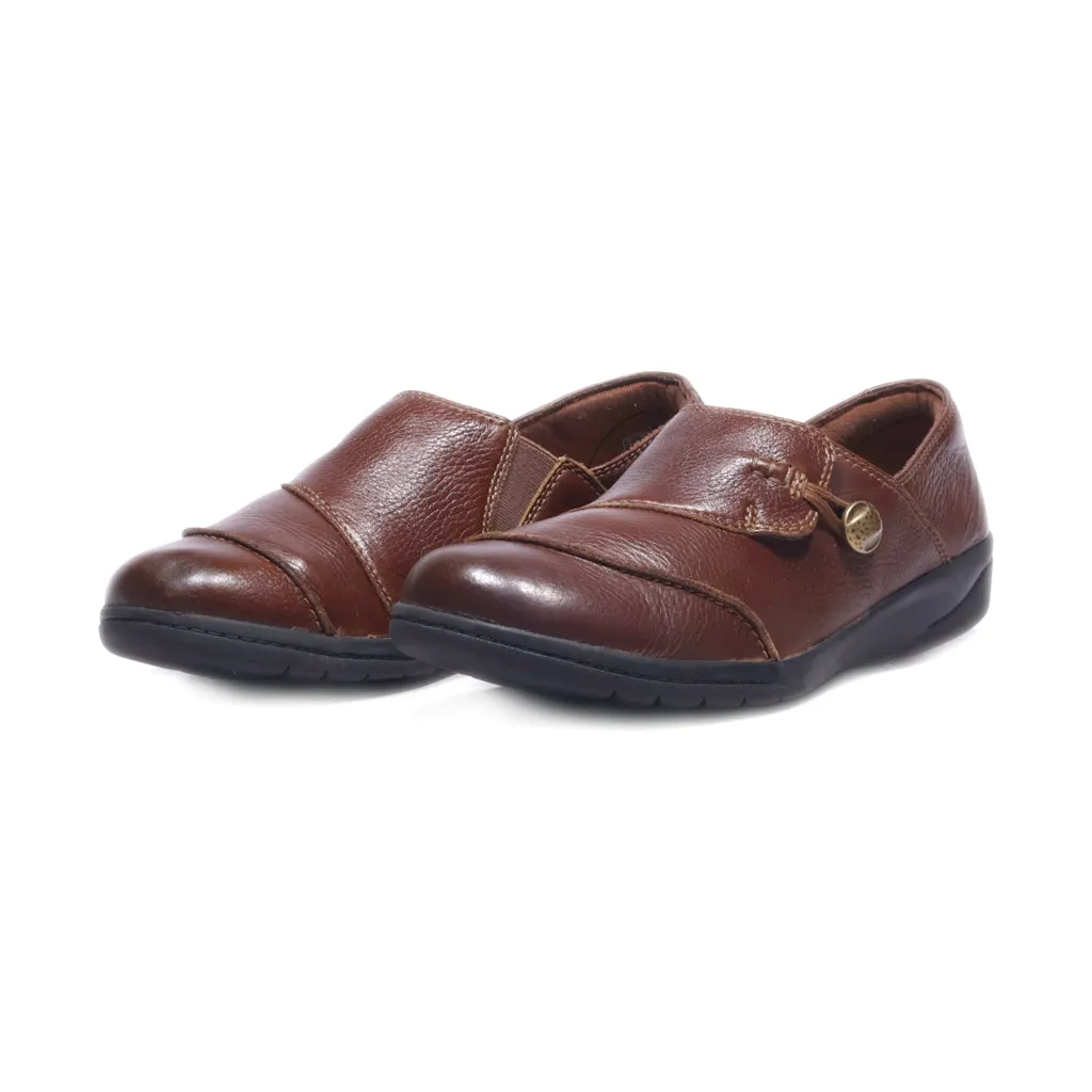 Clarks Cheyn Misha 6 Slip Ons Leather Brown Colour For Women