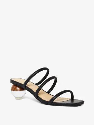 Motif Leather Sandal