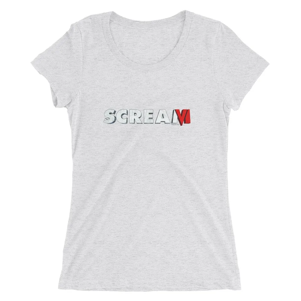 Scream VI Logo Women's Tri-Blend Short Sleeve T-Shirt